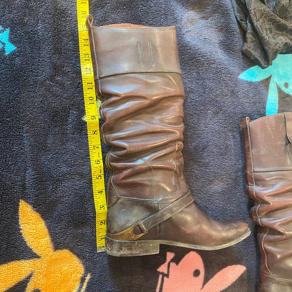 Golden goose distressed brown tall riding boots gently used - Picture 9 of 13